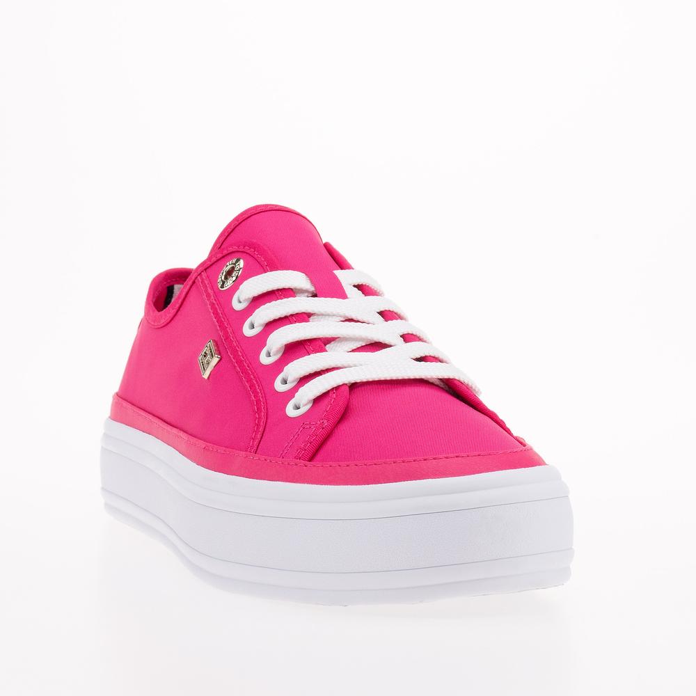 Cipő Tommy Hilfiger Essential Vulcanized Canva FW0FW07459-T1K - rózsaszín