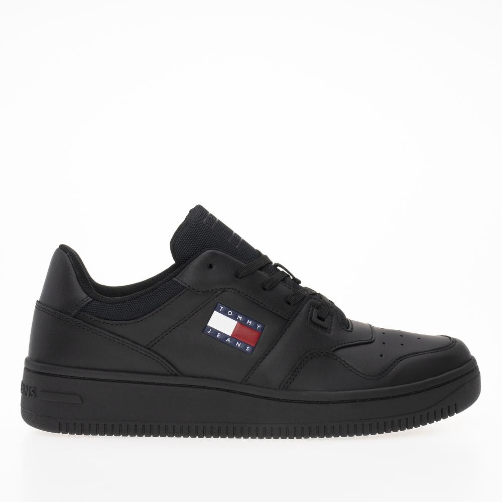 Cipő Tommy Jeans TJM Retro Basket Ess EM0EM01395-BDS - fekete