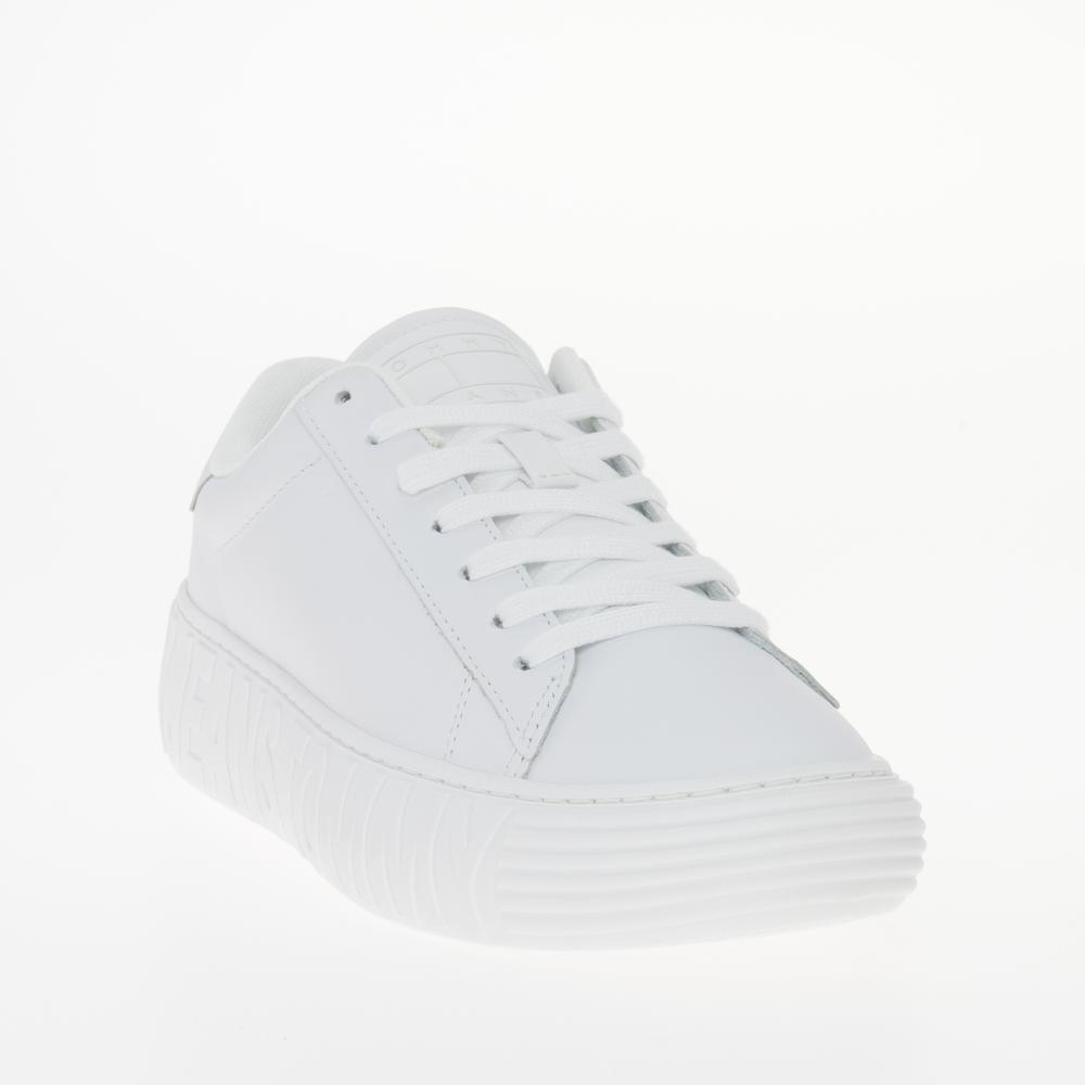 Cipő Tommy Jeans Leather Cupsole Ess EN0EN02507-YBS - fehér