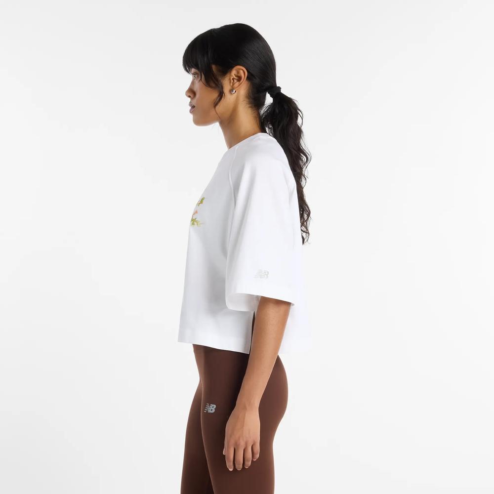 Női póló New Balance WT61371RWT - fehér