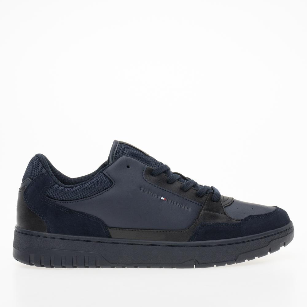 Cipő Tommy Hilfiger Basket Core Lth Mix Ess FM0FM05058-DW5 - sötétkék