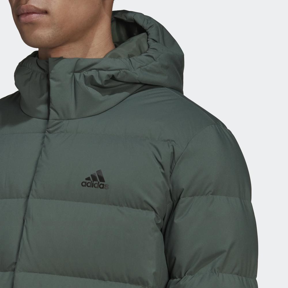 Dzseki adidas Helionic Hooded Down HG8749 - zöld