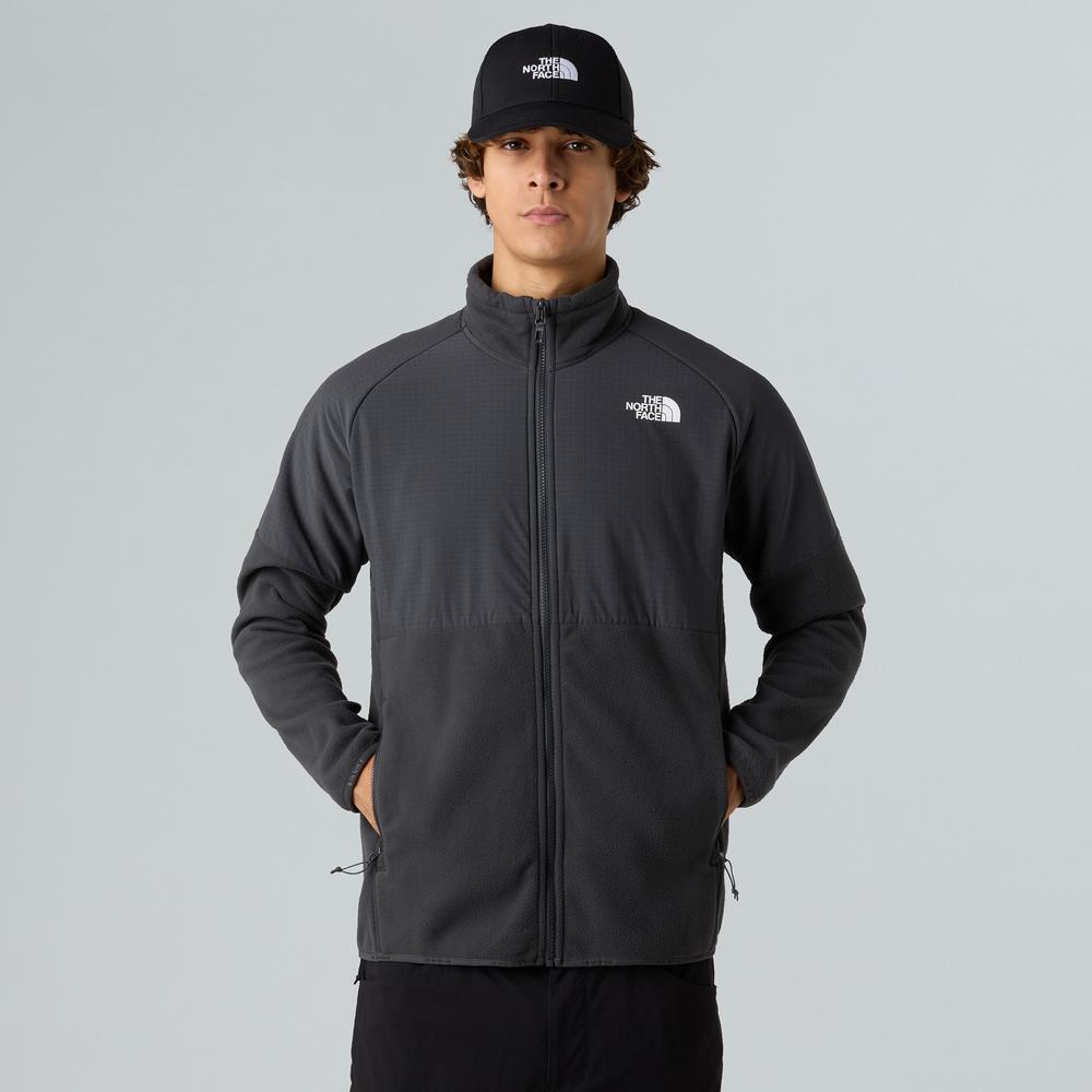 Férfi pulóver The North Face 100 Glacier Heavyweight Full-Zip Fleece 0A89JGU8M1 - fekete