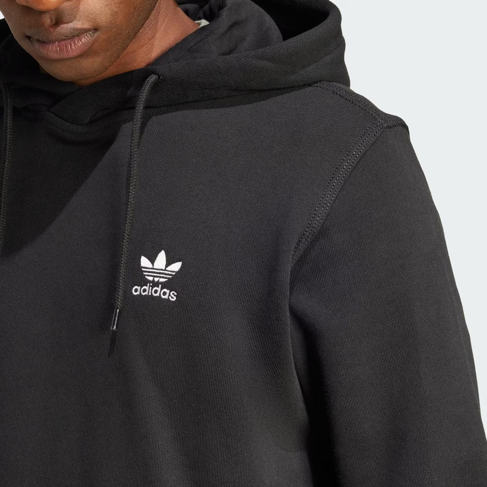 Férfi pulóver adidas Originals Trefoil Essentials Hoodie French Terry JD2404 - fekete