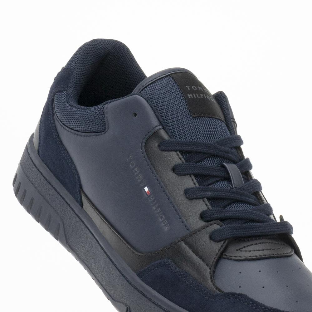 Cipő Tommy Hilfiger Basket Core Lth Mix Ess FM0FM05058-DW5 - sötétkék
