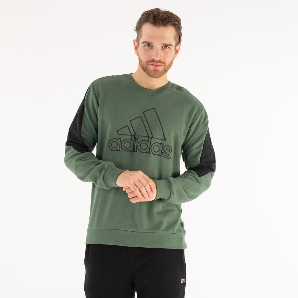Pulóver adidas M FI BOS Crew HJ9934 - zöld