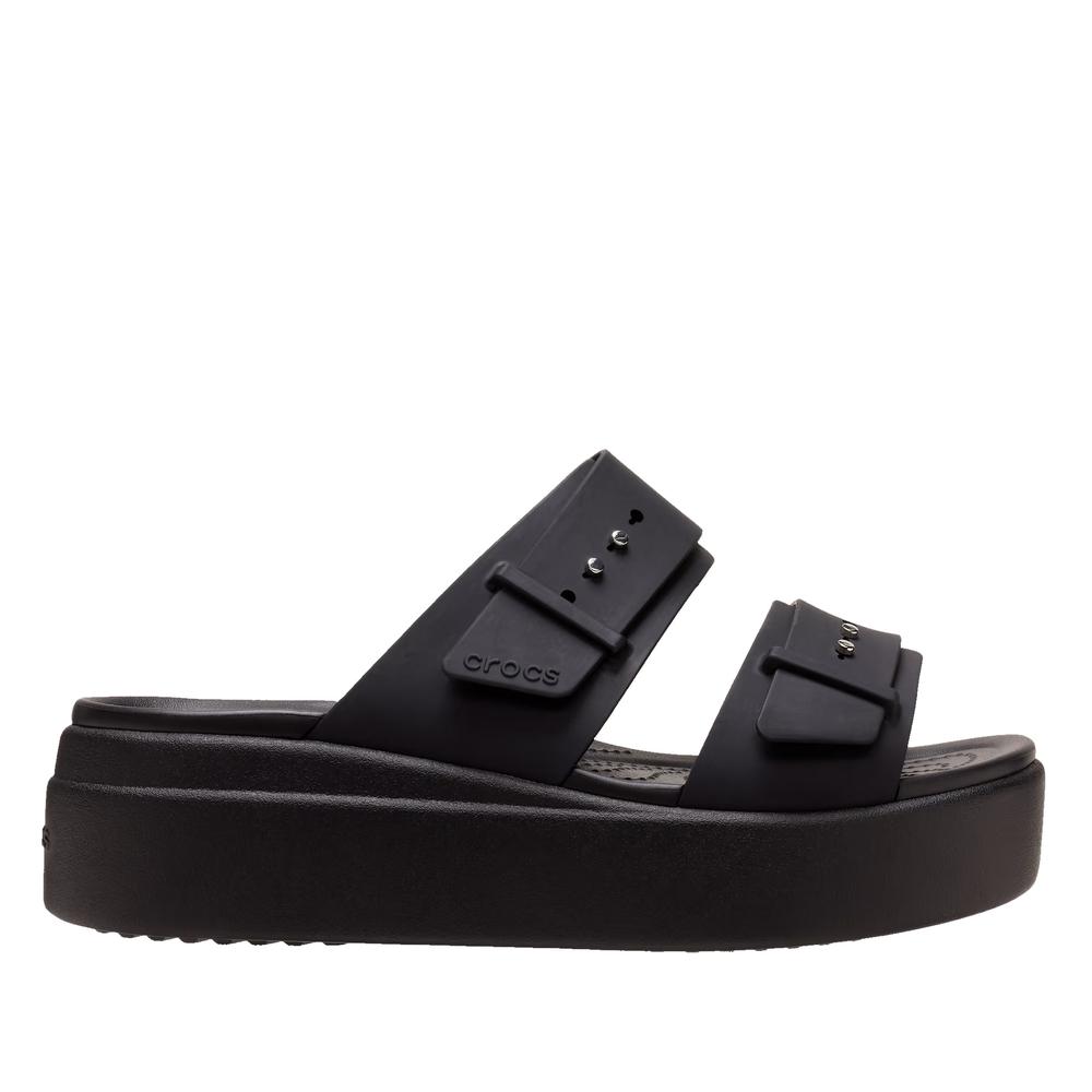 Flip Flop Crocs Brooklyn Buckle 207431-001 - fekete