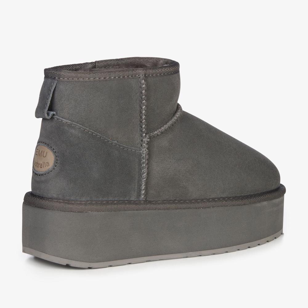 Cipő Emu Australia Stinger Micro Flatform W13082CHAR - szürke