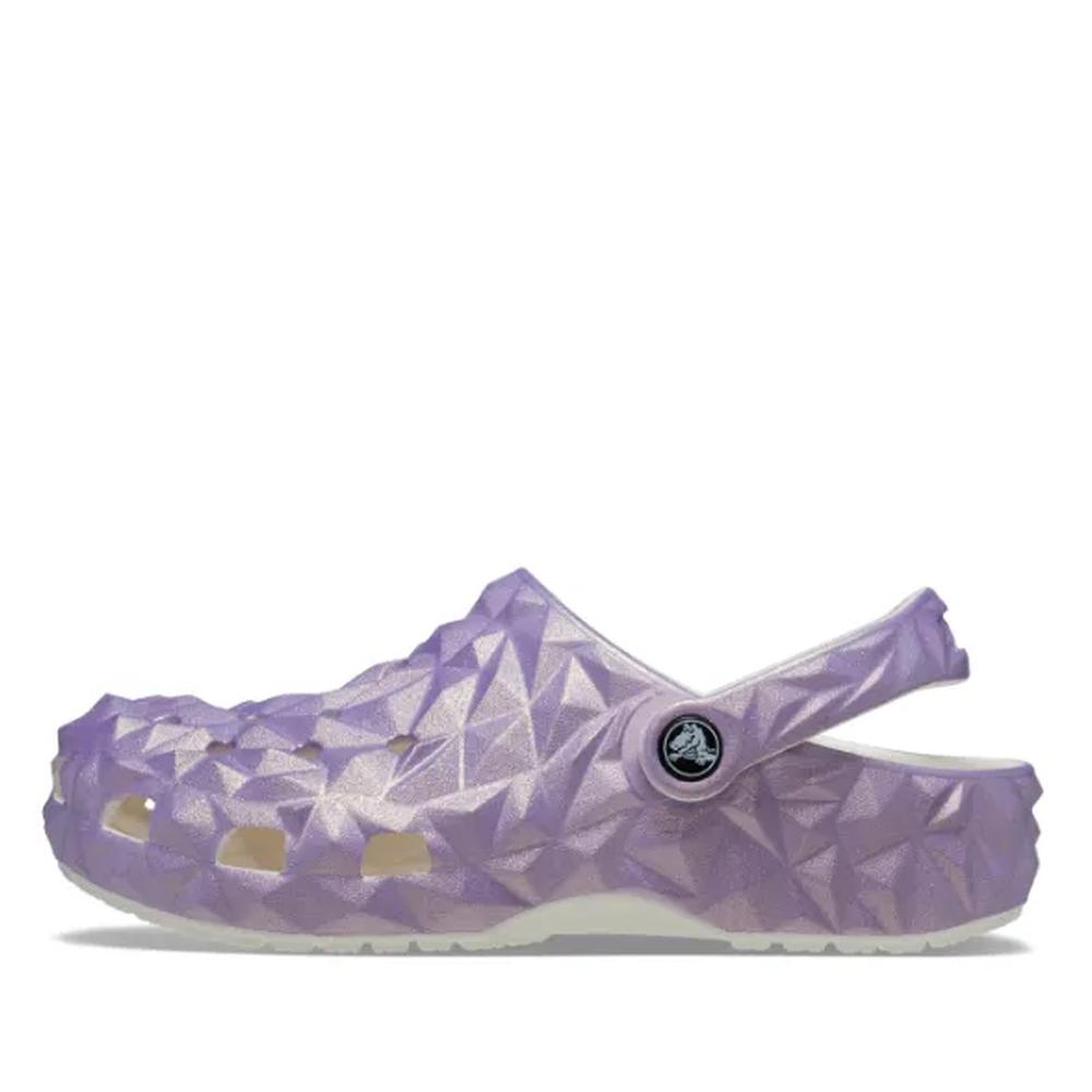 Flip Flop Crocs Classic Iridescent Geometric Clog 209841-100 - lila