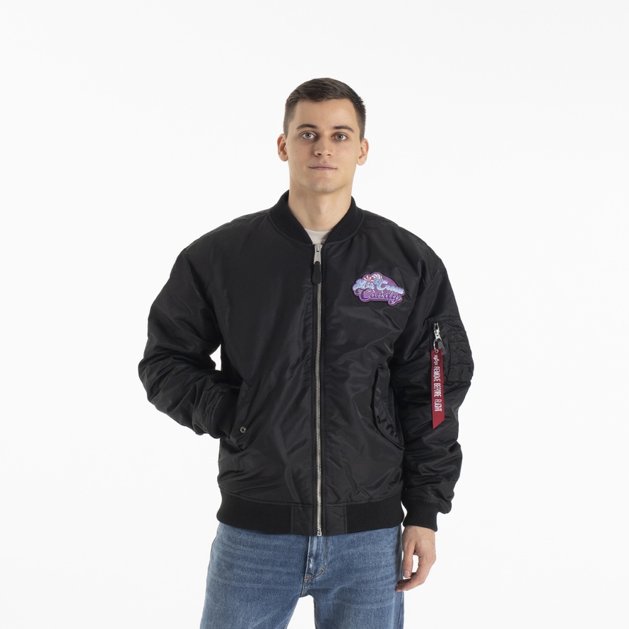 Dzseki Alpha Industries MA-1 Candy Crew 14814003 férfi, fekete